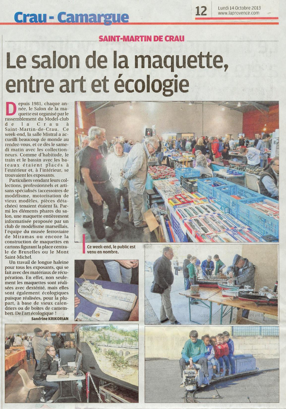 La Provence RMCC Salon maquette octobre 2013